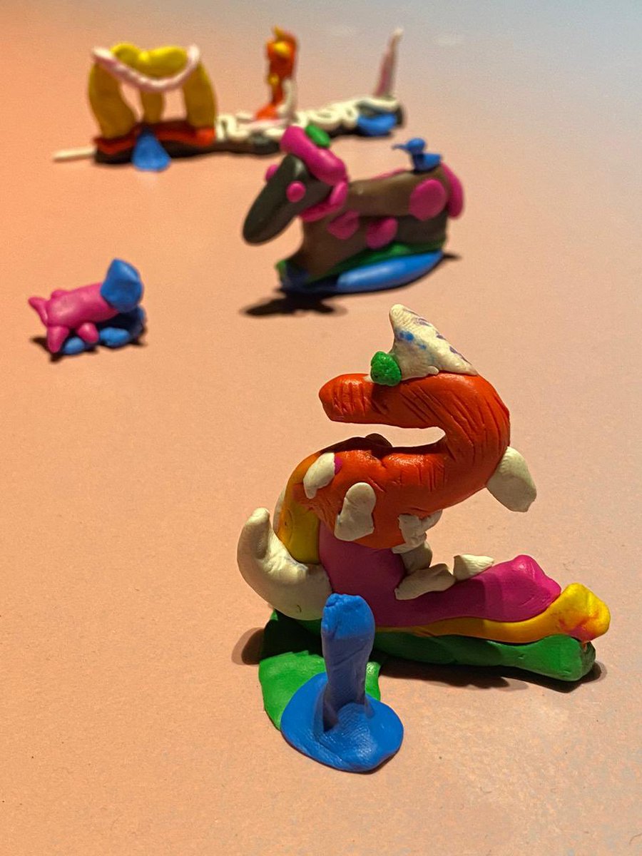 3D sculptures with plasticine 🐸