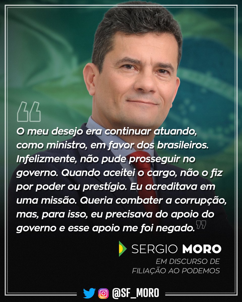 SF_Moro's tweet photo. Sergio Moro, em discurso de filiação ao Podemos. https://t.co/PYYvpuZwoq