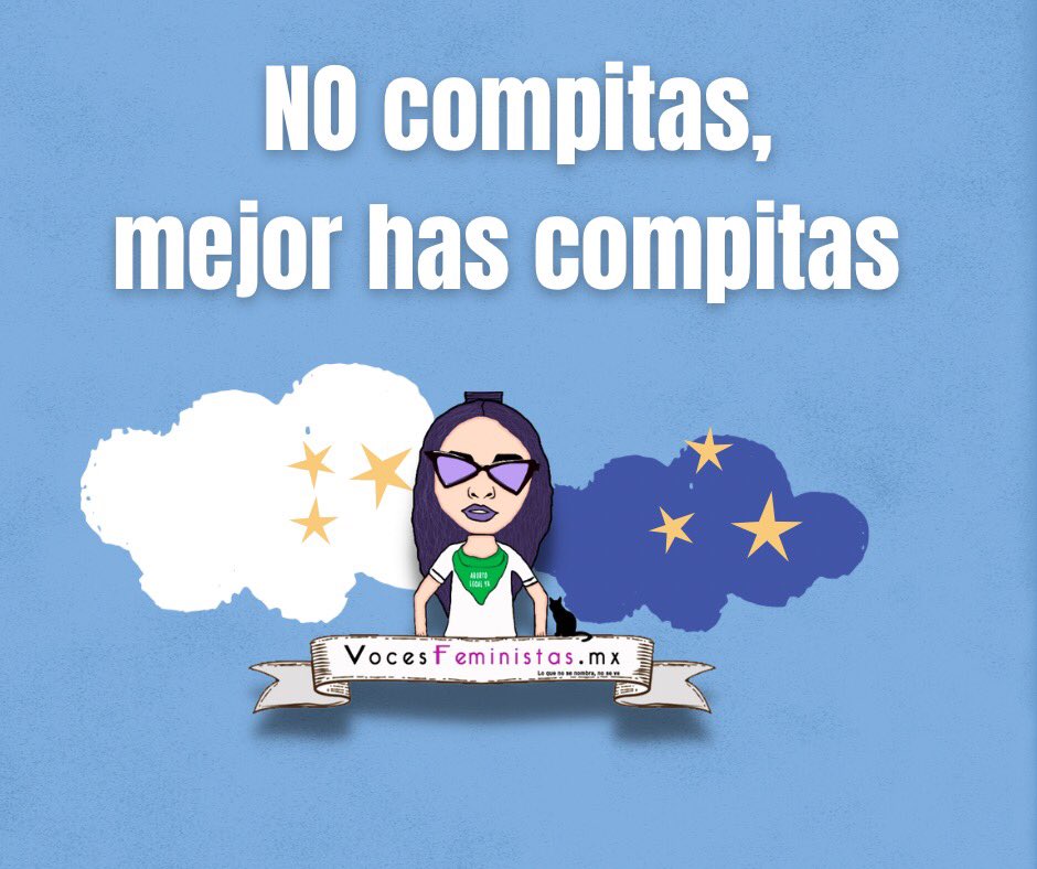 VocesFeminista's tweet photo. No compitas! Mejor has compitas 👭🏾 😉😉😌💜💜💚💚 https://t.co/qKb5HFZ5bG
