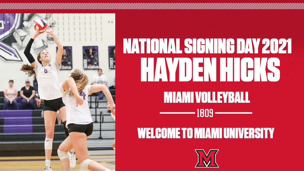 Thrilled to welcome a 6-1 setter from Independence High School in Frisco, Texas to the program! Welcome to Miami, Hayden Hicks! <a href="/MiamiAthletics/">MiamiAthletics</a>  <a href="/MiamiUniversity/">Miami University</a>

#RiseUpRedHawks #LoveAndHonor #GraduatingChampions