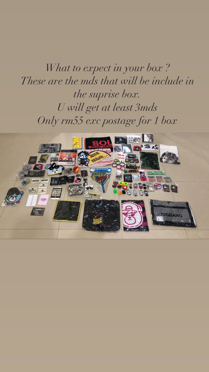 yellowcrownvip's tweet photo. BIGBANG SUPRISE BOX

Only RM55 per box exclude local postage

LIMITED UNIT AVAIL

DM ME TO BOOK YOUR BOX https://t.co/n4YXrM9LDx