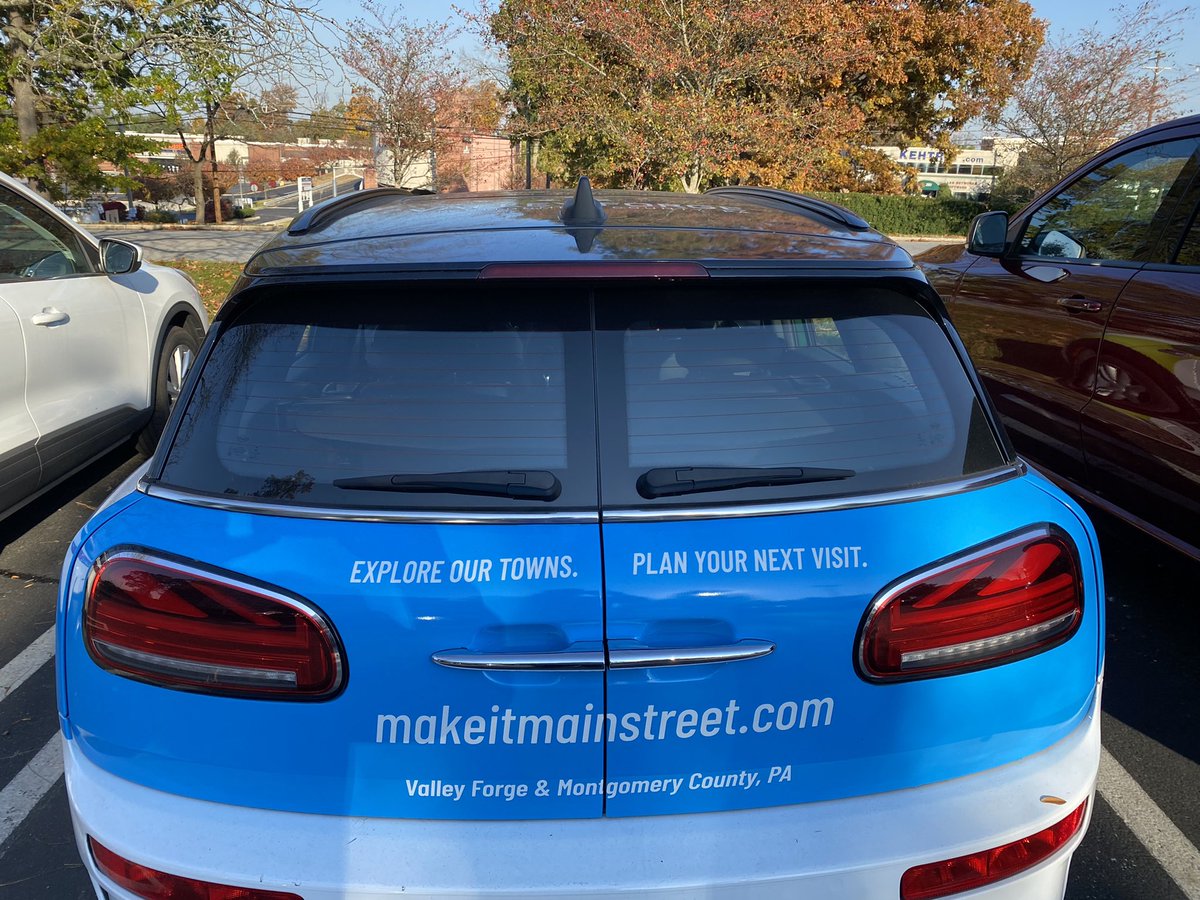 MontcoCommerce's tweet photo. The only thing thatβll give you a bigger smile than seeing the @visitvf #MakeItMainStreet Mini? Visiting a @MontcoPA Main Street this (and every) weekend! https://t.co/w73egqO2DD https://t.co/yzMxgl7Xh7