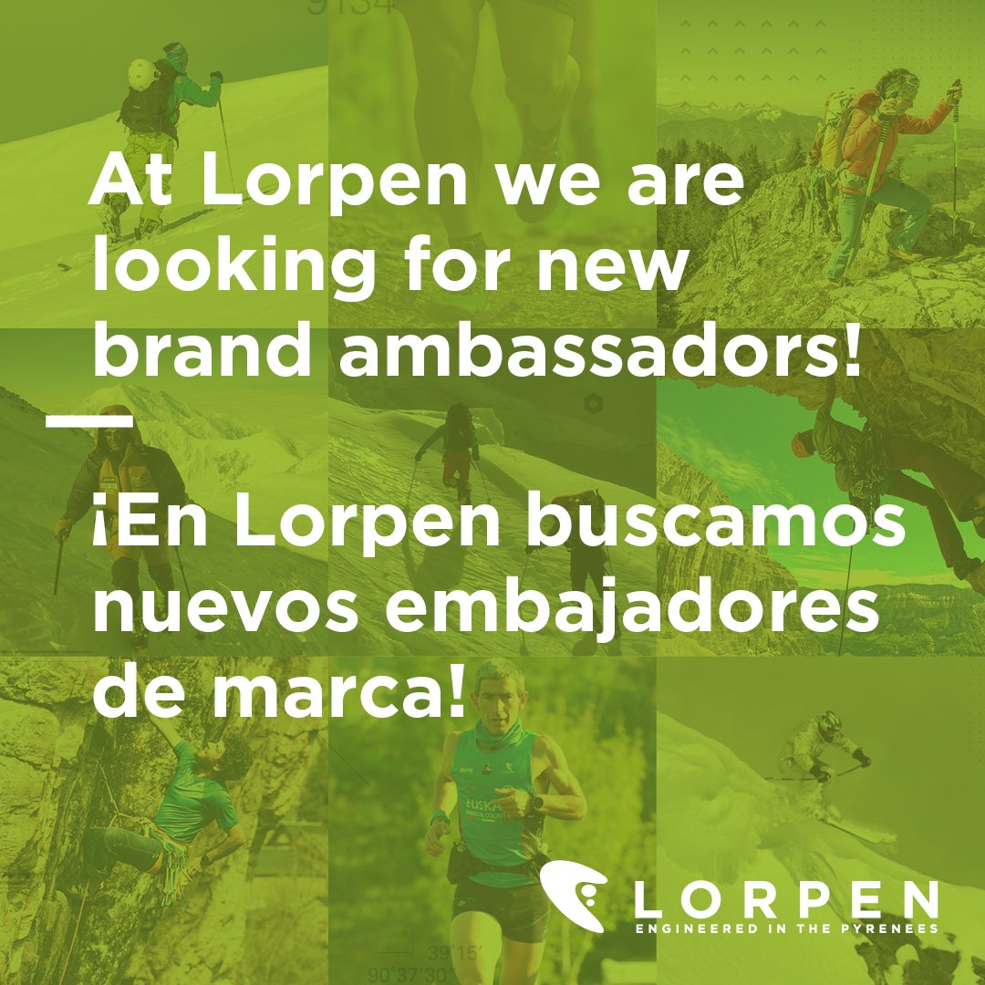 Lorpen Socks (@lorpensocks) on Twitter photo Lorpen is seeking new brand ambassadors! 💥
▪️People who connect with our values and way of seeing the world.
▪️People who love nature, the outdoors, and being outside.
Send your portfolio to infor@lorpen.com or fil out the form on our website!
lorpen.com/adventurers/ Lorpen is seeking new brand ambassadors! 💥
▪️People who connect with our values and way of seeing the world.
▪️People who love nature, the outdoors, and being outside.
Send your portfolio to infor@lorpen.com or fil out the form on our website!
lorpen.com/adventurers/
