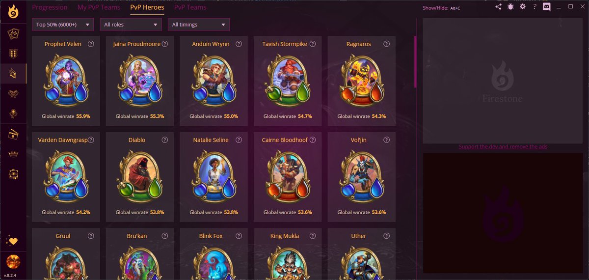 Firestone_HS's tweet photo. Firestone now has PvP stats for both heroes and compositions. See who the best teams are at your rank 🔥

So, what would you like to see next?💡

📥 You can get Firestone from https://t.co/JlThVN28J0 https://t.co/5fYpCKslOe