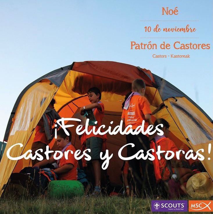 ¡¡FELICIDADES CASTORES!! ☺️🎉

Felicitamos en el día de hoy a todos los castores y responsables de esta rama y al resto del mundo scout por la festividad de su patrón Noé. 

#Noé #Castores #Colonia #ColoniaAmigosdelBosque #GSCElBuenPastor #EBP #Linares #Jaén ⚜ 

📷 <a href="/scoutsmsc/">Scouts MSC</a>