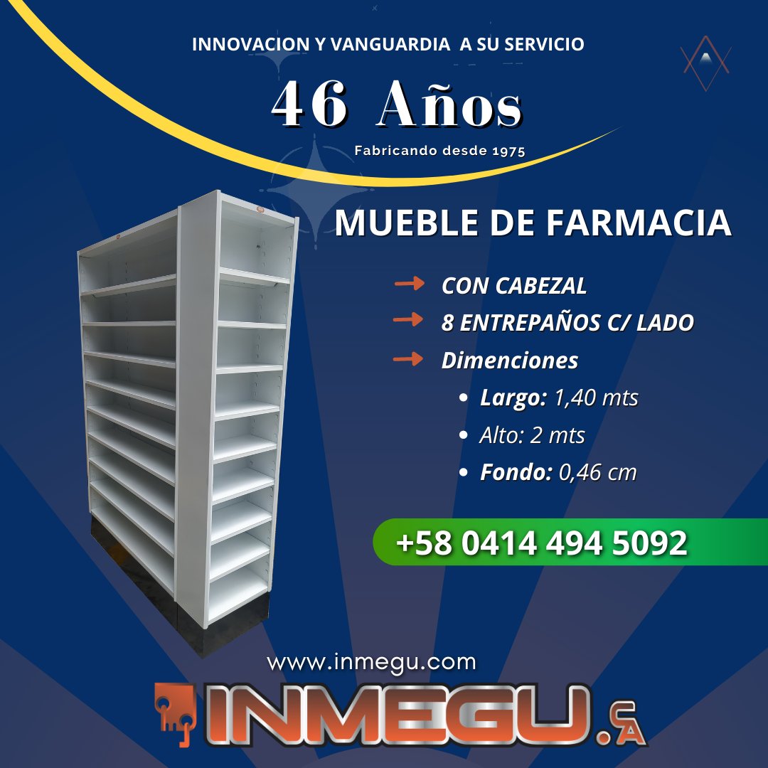 inmeguca's tweet photo. Muebles de Farmacia 🧴🧪💊
.
.
Exclusividad y vanguardia a tu servicio. 🏗🖥📍
.
.
.
.
📲 Solicitudes via #WhatsApp
0414-4945092
.

.
.
#Maracay #Maracaibo #Valencia #Merida #Trujillo #guatire #Guarenas #Caracas #Miranda #losteques #Barinas #Apure #estanteria #estante #mobiliario https://t.co/7Ohsm5hltS