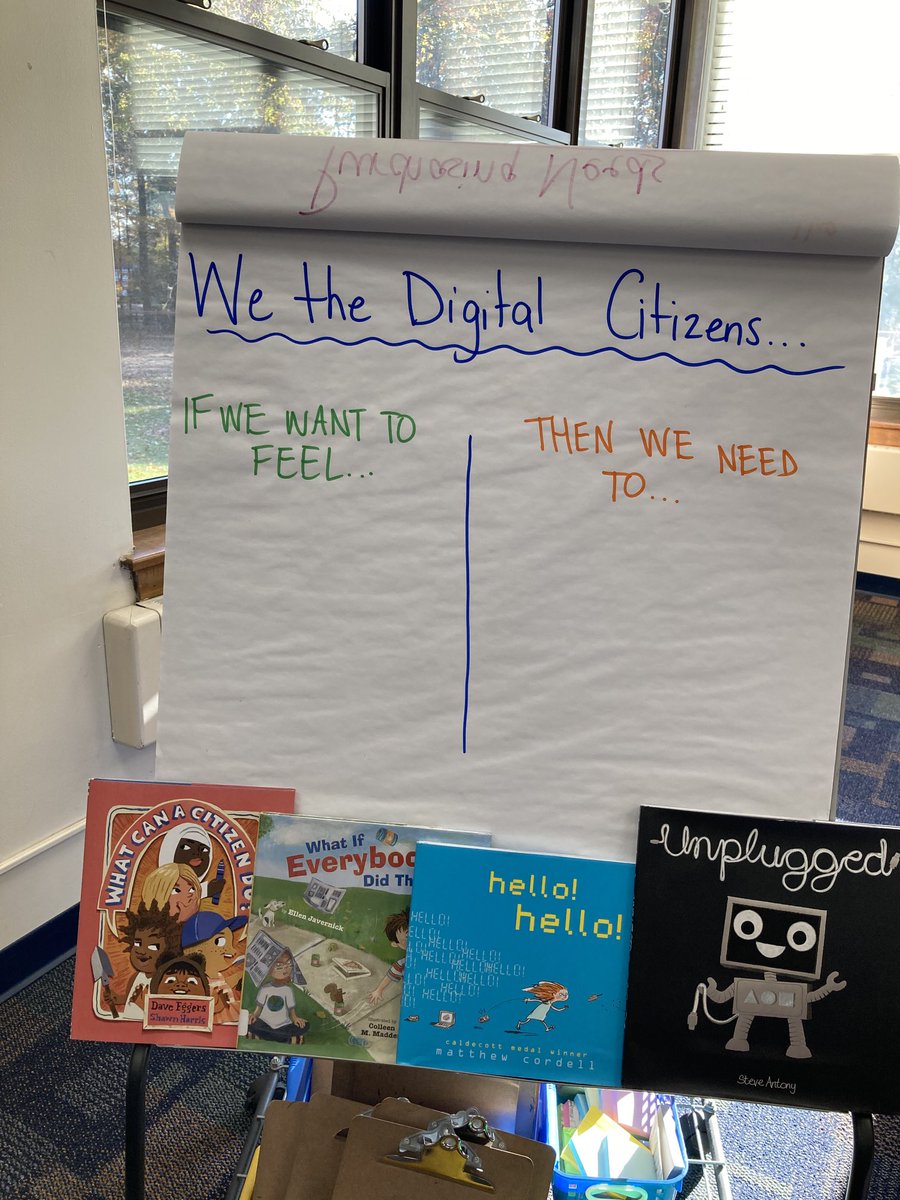 HubbardReads's tweet photo. Getting ready to make Digital Citizenship charters w grades 2-3 #digcitrams21 https://t.co/cJDtDT6RQ9