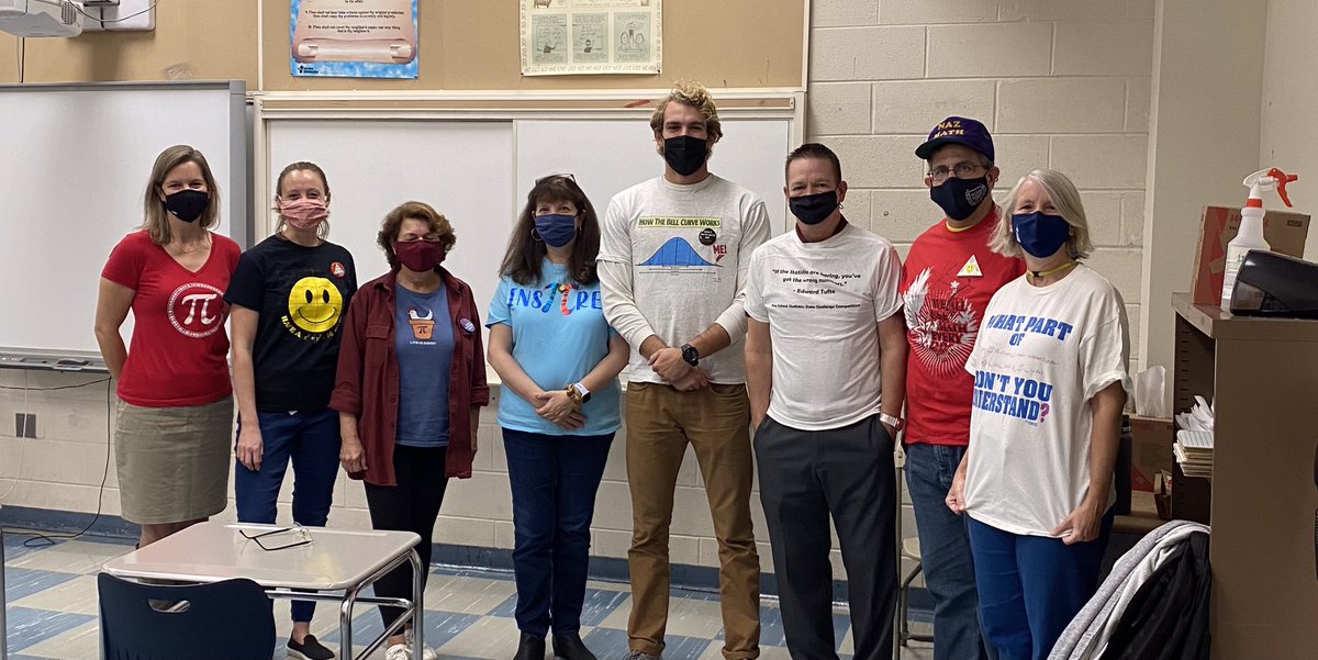 PennCharter's tweet photo. The Math Department came in hot with #PCGA2021 spirit: Holidays Edition. They’re math holidays, like Pi Day, Pythagorean Theorem Day, Fibonacci Day(s). #SeeMathFromANewAngle #PCspiritWeek #mathnet https://t.co/x07X4PGYwV