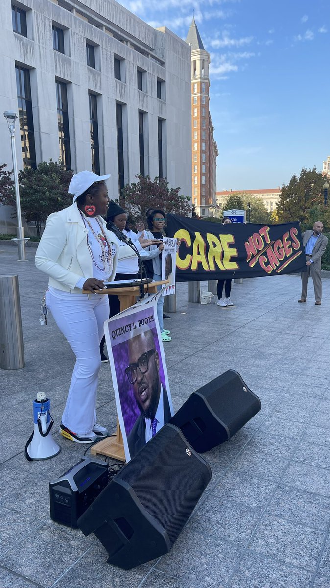 Meet us at 500 Indiana Ave as we rally to #freethemall our people deserve care not cages!!!