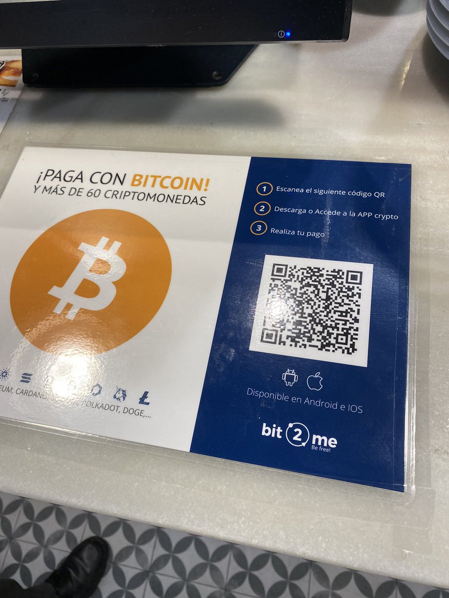 leoMCY1's tweet photo. Primer pago de #Bitcoin en @100montaditos https://t.co/R0T4VNclbT