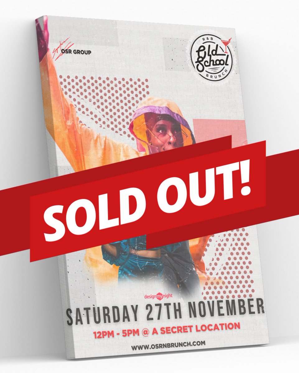 WE ARE SOLD OUT! 🚨 But you're still in time to grab a party ticket and join us from 2 to 5!  💃 #MoreThanABrunch 

old-school-rb-brunch.designmynight.com/60a3b069918314…