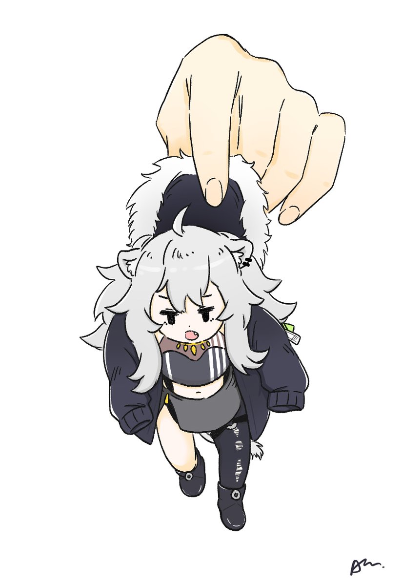 獅白ぼたん 「放口袋 #ししらーと」|R貓のイラスト