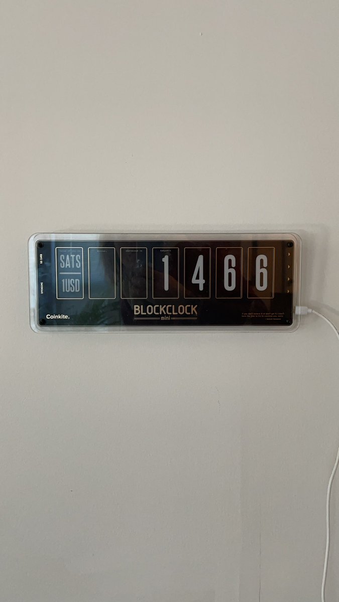 WindwardMark's tweet image. Going down and down #bitcoin #blockclock