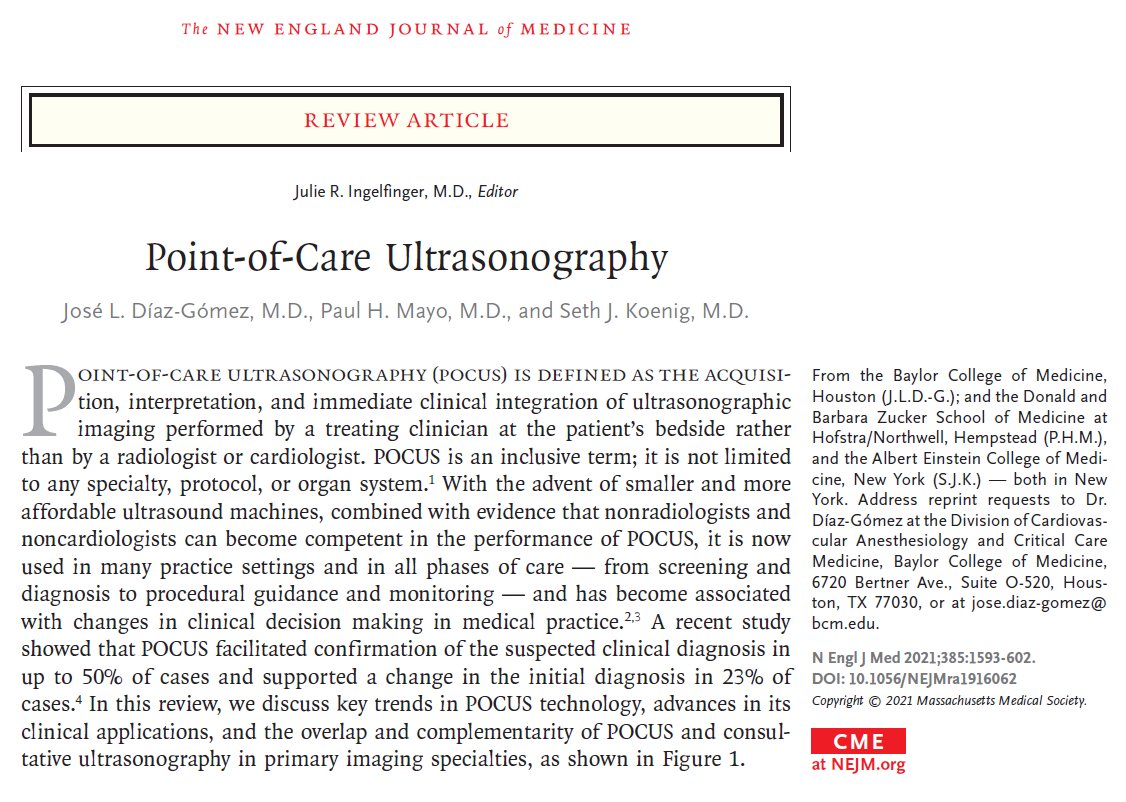PalCarePOCUS's tweet photo. The utility of #POCUS in palliative care for triage, patient satisfaction and cost-effectiveness gets a specific mention in the landmark @NEJM paper by @Diaz_GomezJL https://t.co/pyy4rMOfmV