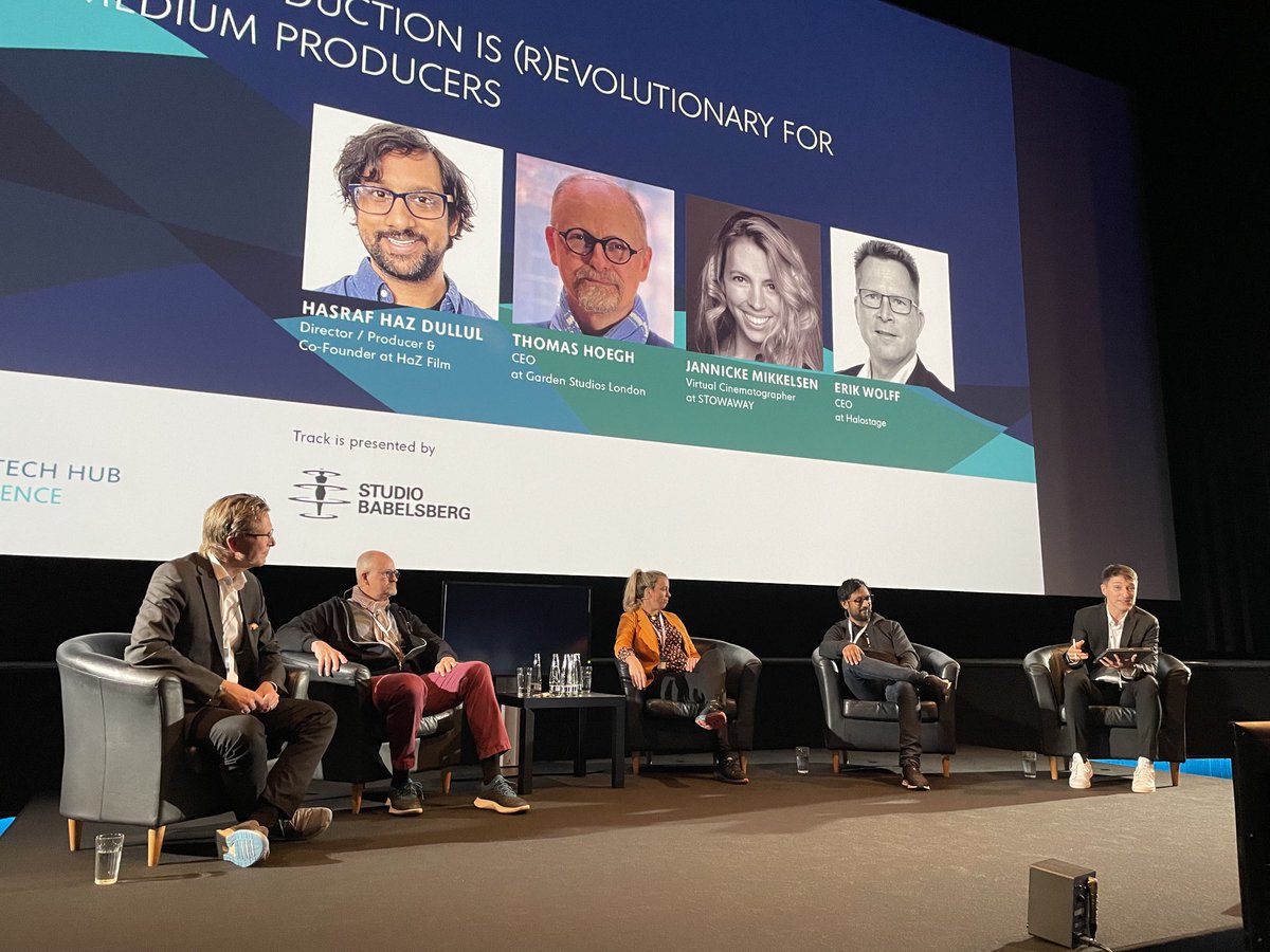 bulkley_g's tweet image. ⁦⁩ ⁦@jm_fnf⁩ ⁦@GardenStudiosHQ⁩ #mthcon2021 session on #virtualproduction for SMEs &amp;amp; smaller productions. “I used previs to pitch an animated film, but it was so good that the people I was pitching thought it was a finished product” says ⁦@HaZ_Dulull⁩