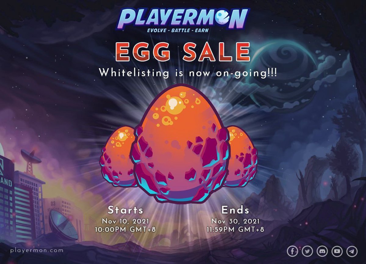 playermons's tweet image. 📣 ANNOUNCEMENT!!! 📣

Egg Sale Event is coming soon!

Are you whitelisted already? 
If not, what are you waiting for?

✨Click. Follow. Refer. Submit✨

Start by clicking on this link here --- sweepwidget.com/view/39196-4gp…

 #BlockchainGame #Playermon #PlayermonEggSale #Whitelist