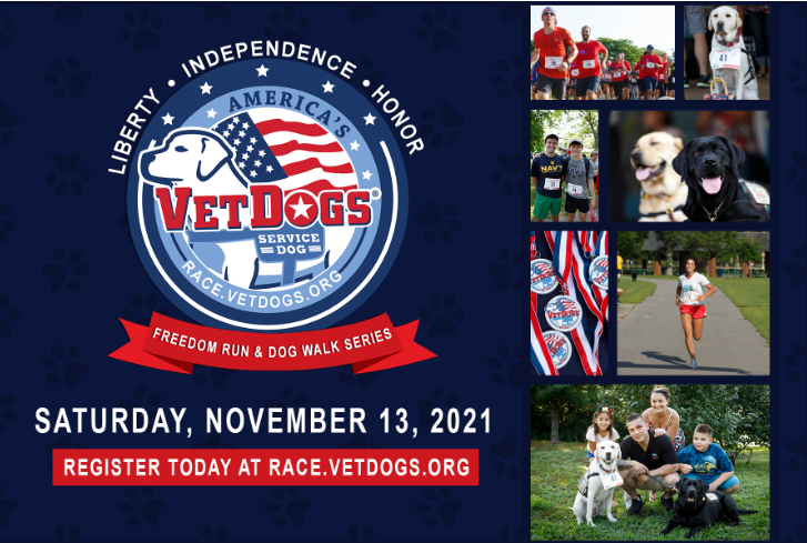 SUEZ is a proud sponsor of <a href="/AmericasVetDogs/">America's VetDogs</a>  Honor Challenge 5K and dog walk happening this Saturday, November 13 at Cedar Creek Park. Join us for the run or walk and raise funds for America's VetDogs, who provide combat injured veterans with service dogs free of cost to the vet!
