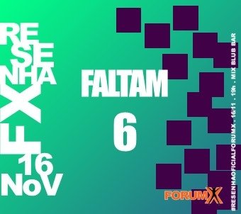 FORUMXOFICIAL's tweet photo. Fala #Confraria! Estamos na contagem regressiva pro nosso evento! Estão animados!? #SoVem #RESENHAOFICIALFORUMX #FORUMX #Bomdia
@JujuFerraz5
@Sr_Grey_FX
@yasminmineira_
@SrJorgeForumX
@NadjaMartinez_
@NeilOBaterista
@DOMJUANFX
@pmaximilianfx
@NaldyBianca
@let_bttcr https://t.co/okZmE124pM