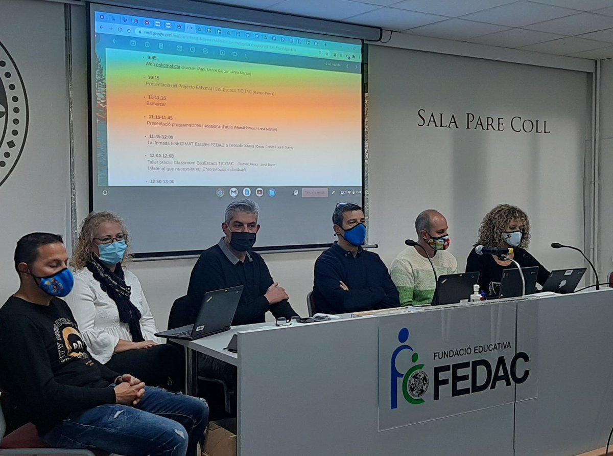 EscolesFEDAC's tweet photo. Trobada a la seu de Barcelona de l'equip impulsor i els referents d'#escacseducatius de les #escolesFEDAC. Compartim eines, recursos i aprenentatges al voltant de l'activitat complementària #eskcmat! #avuixdemà2024 https://t.co/ifOEIYsYTi