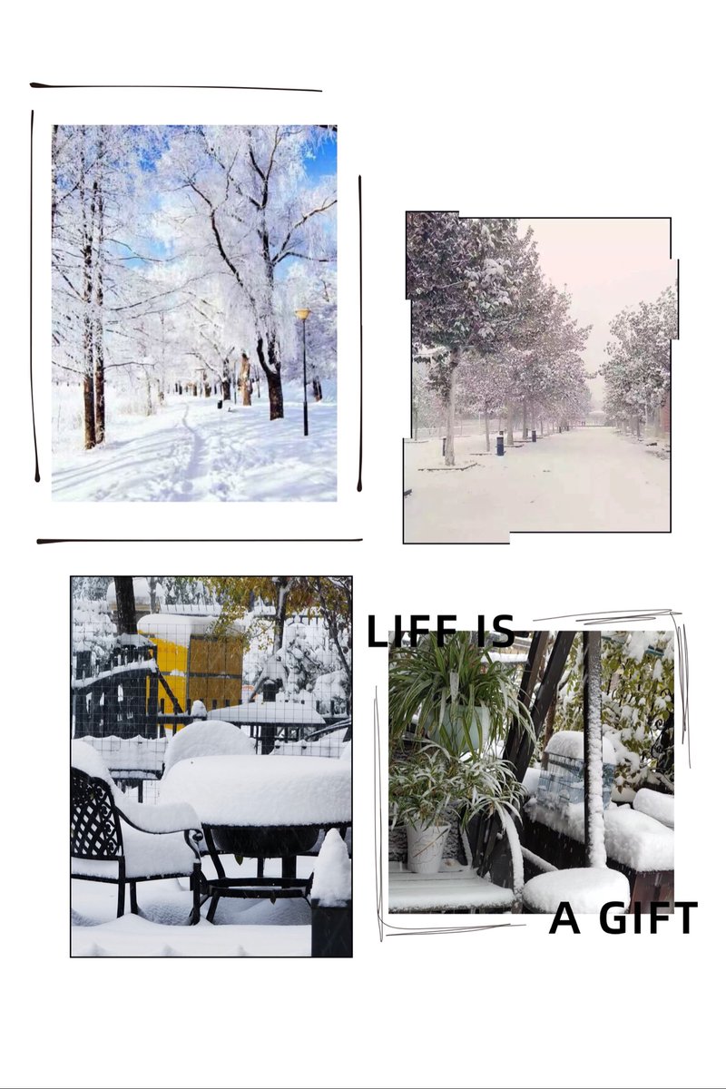 1st snow in my hometown ~