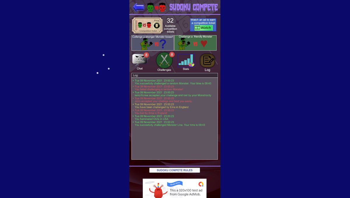 Balonigames's tweet photo. #sudoku compete window nearly ready 😁one step closer to release! :) the artwork from the other hand not 😞Thanks for the support friends!
#gamedev #androiddeveloper #indiedev #unity3d #madewithunity #gamedeveloper #puzzle #puzzles #puzzlegame #sudokumonster #balonigames #coding https://t.co/6VYzUS26Db