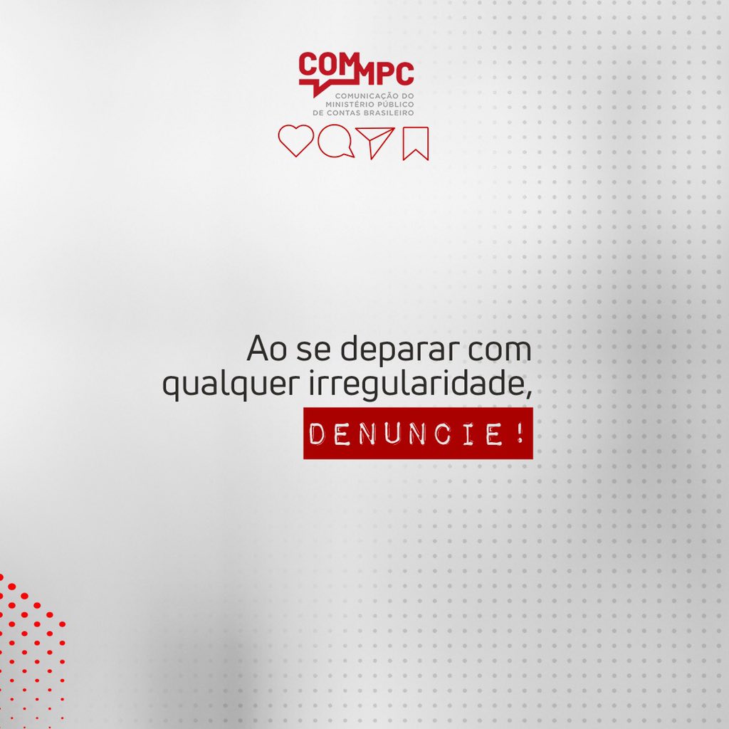 mpcroraima's tweet image. Você sabia que todas as informações sobre gastos públicos devem ser públicas e transparentes? 

Participe! 

Ao se deparar com qualquer irregularidade, denuncie! Seja o juiz desse jogo! 

#MPC
#COMMPC
#MPCCOMVOCÊ
#transparência
#controlesocial
#fiscalização
#gestãopública