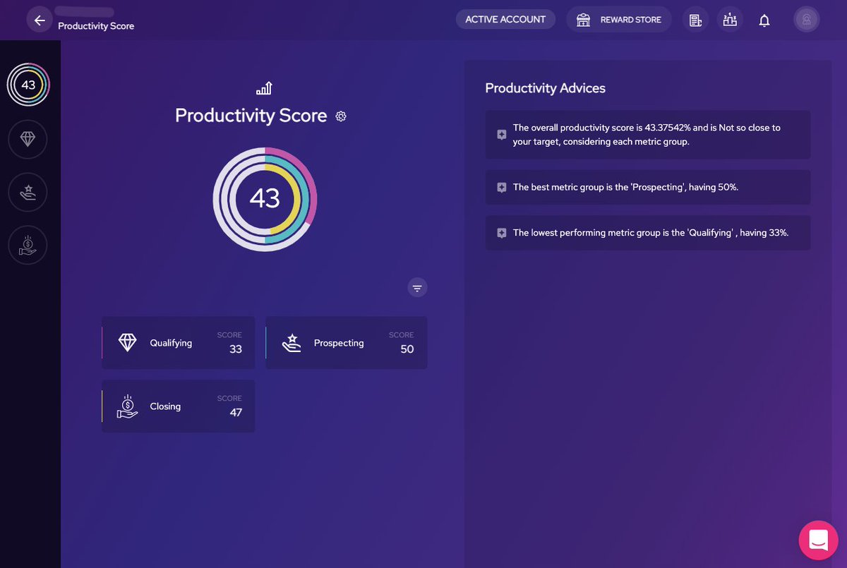GamifierInc's tweet photo. We are glad to share our new Productivity Score - A quick way to check your operation productivity. A lower score requires your attention, and a higher score means that you can do even more 😉

#productivity #sales #gamification #crmintegration #crmsolutions #insights https://t.co/LEfDlanyM4