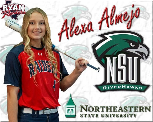 NLI Signing day 2021.  
Time to celebrate with Alexa Almejo as she signs to play collegiately with Northeastern State University.  Signing ceremony today at 3:25 PM.
#itsagreatdaytobearaider 
<a href="/AlmejoAlexa/">Alexa Almejo</a>