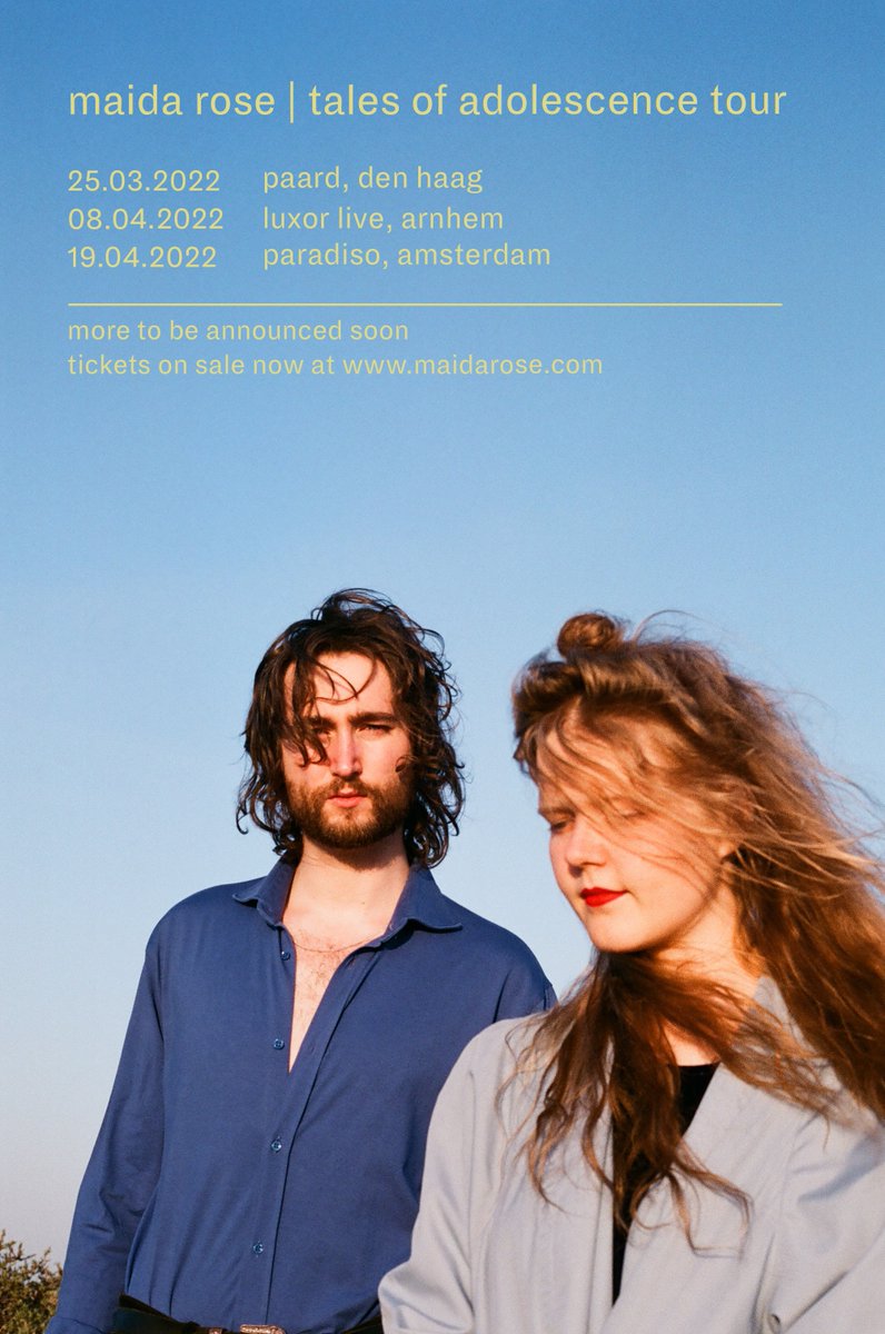We’re really happy to announce our very first tour, in spring 2022. Come and see us live 💙 • March 25 - Paard, The Hague • April 8 - Luxor Live, Arnhem • April 19 - Paradiso, Amsterdam Get your tickets through the link in our bio x 📸 by Anne Lieke Heusinkveld