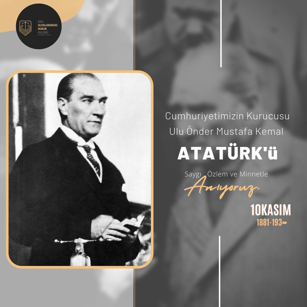 Önderimiz Mustafa Kemal Atatürk’ü aramızdan ayrılışının 83. yılında saygı, özlem ve minnetle anıyoruz..