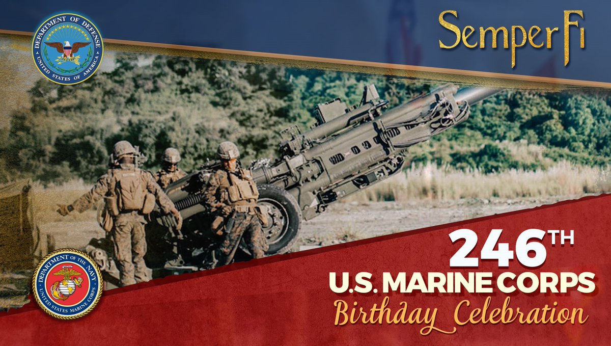 VTNationalGuard's tweet photo. Today marks the #246th birthday of the @USMC!
Many who deployed in '05 to Ramadi, Iraq fought under the 1st and 2nd Marine Div. Many of our best past and present #VTNG members were #Marines first.
To all of our Vermont National Guard Marines, #HappyBirthday and #SemperFi! https://t.co/qt36imvEuG