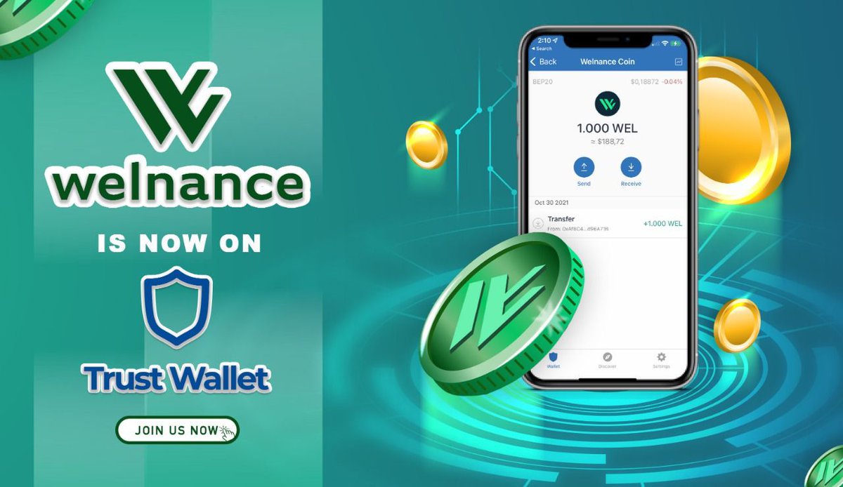 WelnanceWorld's tweet photo. Welcoin is now on Turst Wallet ✅ join us now.

Follow us
• Telegram
https://t.co/wo3qBWHbd7
https://t.co/wAOwpeXehi
•  Website
https://t.co/DM0inRasgL
•  Twitter
https://t.co/mRXuFkb6OF
YouTube
https://t.co/2oUihLhq42
> IG
https://t.co/dqWkrFPPDK, https://t.co/Ucm9ElIF6h