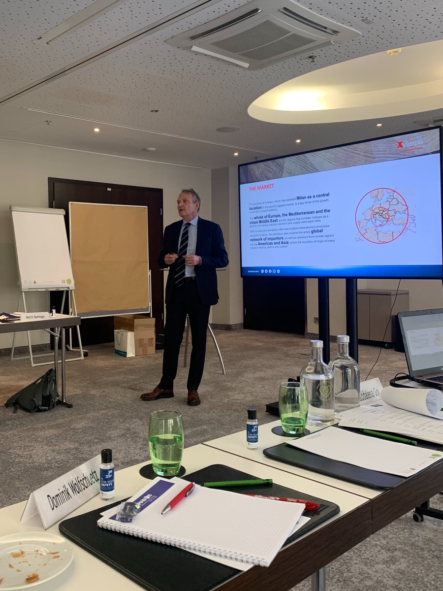 eumabois's tweet photo. During the #Eumabois General Assembly held in Vienna, the exhibition organizers invited as guests took the floor presenting their 2022 show, including: @Xylexpo Milan, @HOLZ_HANDWERK Nuremberg, #WoodTechIstanbul @Tuyap, #HolzBasel and #LesdrevmashMoscow @Expocentrmsk https://t.co/Aw8TXtKqv2