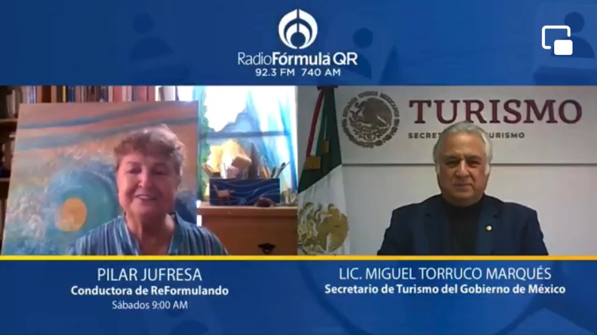 asetur_mx's tweet photo. Rumbo al #TianguisTurísticoMérida, @TorrucoTurismo, Titular de la @SECTUR_mx invita a conocer #TuDestinoMéxico en una interesante conversación con Pilar Jufresa en el programa #ReFormulando de @RFQR
#AbriendoLaConversación
👉 https://t.co/Gp0Q9TevZ1 https://t.co/Q4zYNCDfL7