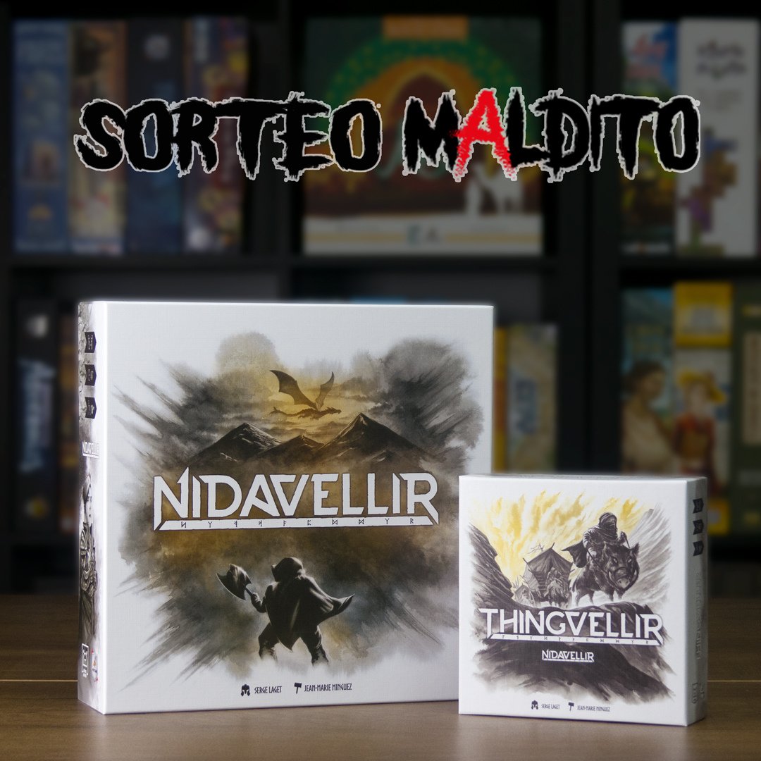 🔴SORTEO🔴 Con motivo del lanzamiento de Thingvellir de #nidavellir os proponemos un nuevo #sorteomaldito !!🎉
Para participar debéis:
🔺Sigue la cuenta <a href="/MalditoGamesES/">Maldito Games</a>
🔺Retwittear
🔺Menciona a las 3 personas con las que jugarías
El ganador/a se anunciará el 16/11/21  ¡Suerte!