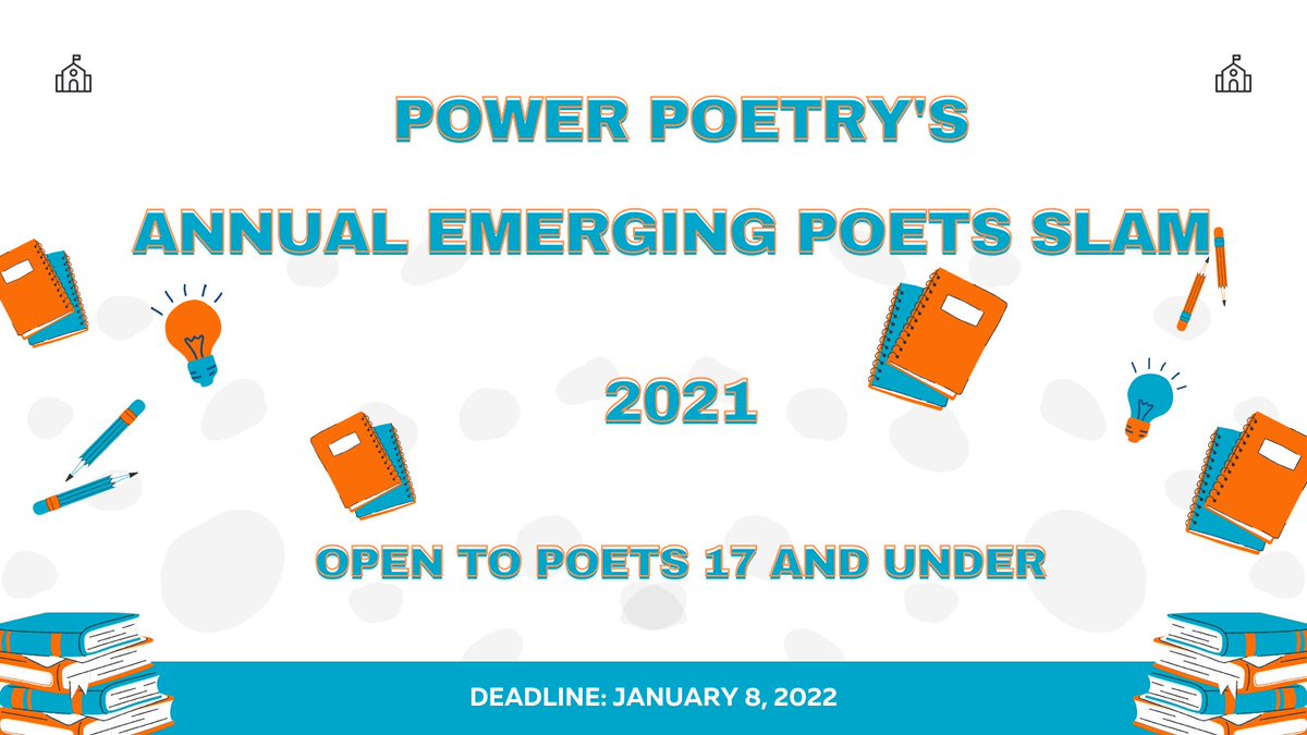 YOU get to decide what you write about for our Annual Emerging Poets Slam. Your poem could win you a feature in our upcoming e-book. Poets 17 and under enter today: bit.ly/Emerging-Poets…