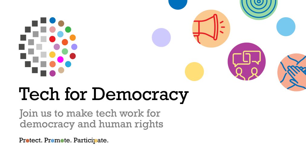 UNDP_Denmark's tweet photo. Protect. Promote. Participate!
I næste uge finder danskledede #Tech4Dem sted, hvor du har mulighed for at følge med LIVE! Konferencen tager fat på, hvordan teknologi kan fremme demokrati & menneskerettigheder.
@UNDP's @ASteiner deltager! Tilmeld dig 👉 https://t.co/B9XESvTLaV https://t.co/VE0zL7dYPu
