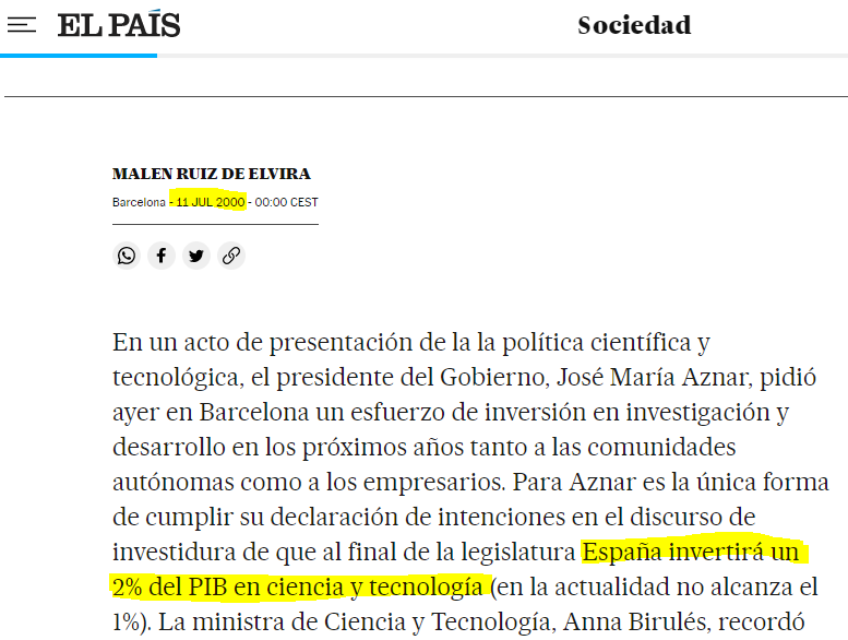 CientificoenEsp's tweet photo. Uno más para la colección del 2% del PIB... https://t.co/qj1sjWmakK