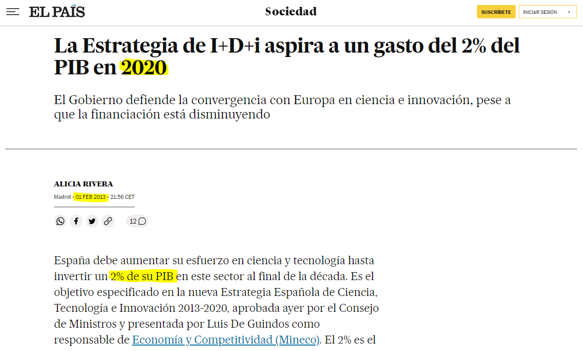 CientificoenEsp's tweet photo. Uno más para la colección del 2% del PIB... https://t.co/qj1sjWmakK
