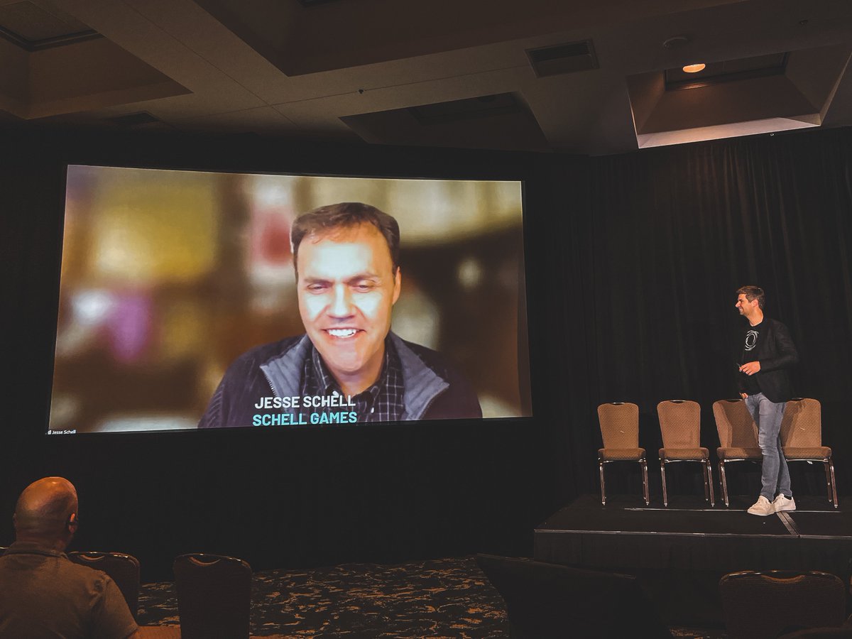 holoride's tweet photo. 1/3
What a great feeling to be back on stage! 😲 Did you get the chance to see @Nils_Wollny and @jesseschell at AWE USA @ARealityEvent yesterday? They spoke about Elastic Content, lessons learned from past and current projects, and shared their thoughts about the #Metaverse! https://t.co/NAw3ip8RxY