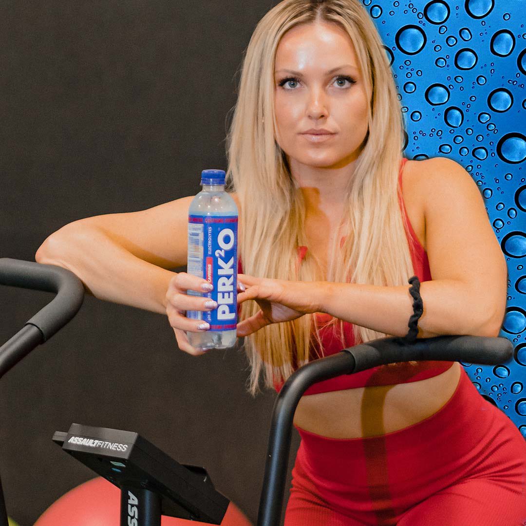 Perk2O's tweet photo. When the assault bike feels like it’s attacking you back, you can push harder with the energy-boosting water, Perk2o https://t.co/CMzHcZhghE