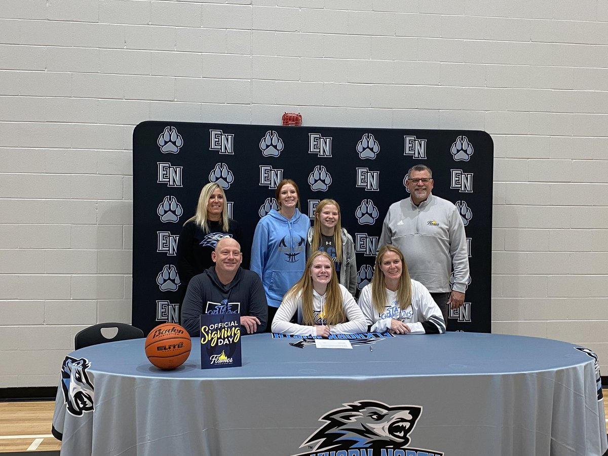Congrats <a href="/reilly_palmer/">reilly palmer</a> on signing to play basketball at College of St Mary.  Loved all the support from your teammates!! #celebratethesuccessofothers #packgotyourback