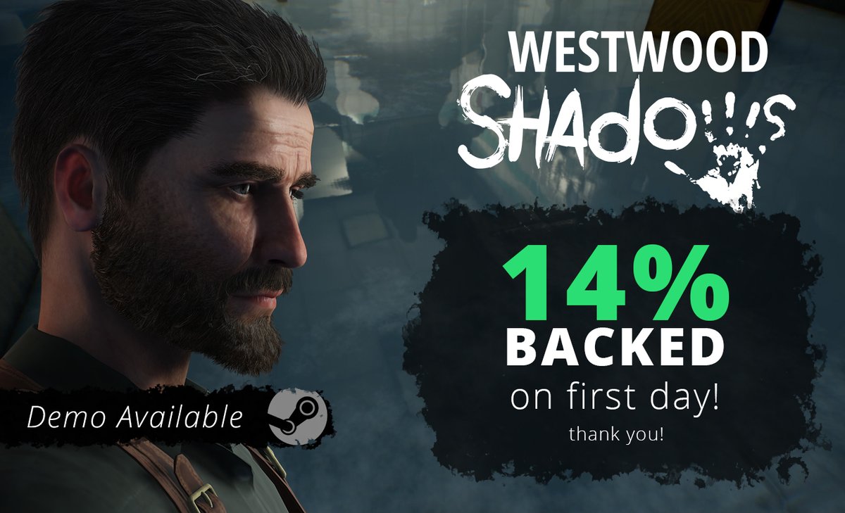 WestwoodShadows's tweet photo. Day 2 from 30 on Kickstarter 🔥 
We are 24H after launch at 14% funding and we got a "Project We Love" tag from Kickstarter! 

👉https://t.co/C3FhFKI83Q

 #projectwelove #kickstarter #crowdfunding #earlybird #horror #survivalhorror #fundraiser https://t.co/7JAiZViCi6