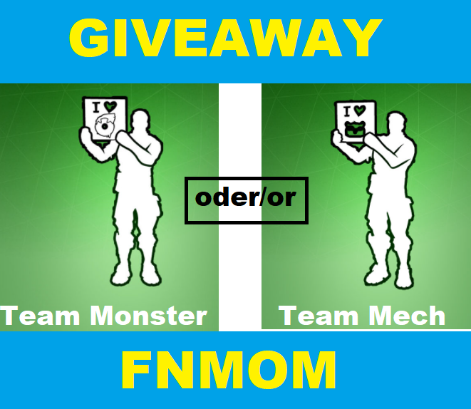 FNMOMTwitch's tweet photo. Gewinnspiel/#Giveaway 2-3 Winner 
✔    folgt mir/follow myself
🔄  retweet
❗      add Epic FNMOMBOT12 (mein/gifting Acc)
💬   schreib dein Epic &amp; welches Emote/comment 
          your epic &amp; which emote u want
⏰   Ende: heute/tonight
🍀 GL
#fortnite #gaw #gewinnspiel https://t.co/MdBfrHYd00