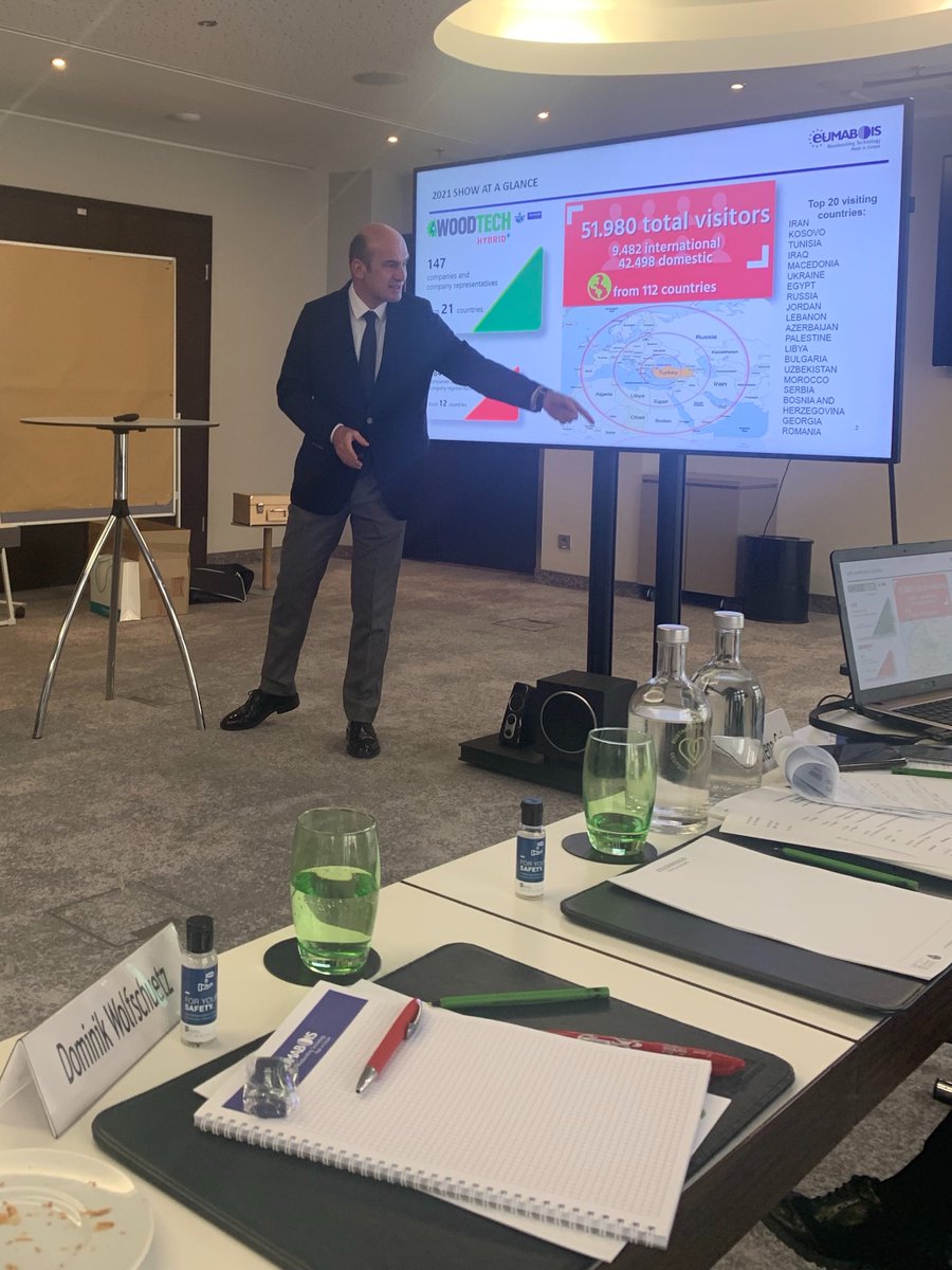 eumabois's tweet photo. During the #Eumabois General Assembly held in Vienna, the exhibition organizers invited as guests took the floor presenting their 2022 show, including: @Xylexpo Milan, @HOLZ_HANDWERK Nuremberg, #WoodTechIstanbul @Tuyap, #HolzBasel and #LesdrevmashMoscow @Expocentrmsk https://t.co/Aw8TXtKqv2