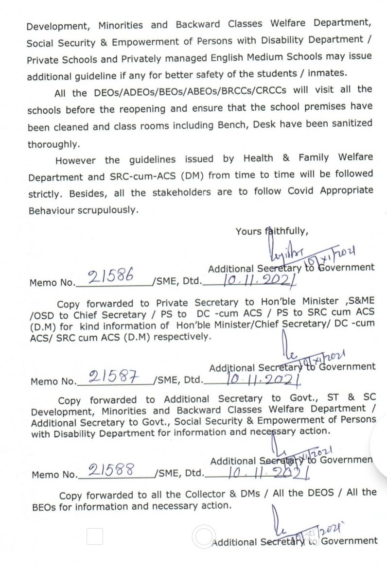I welcome this announcement of reopening of schools from Class VI. <a href="/SMEOdisha/">EducationOdisha</a> @samirdash01 <a href="/oscpcr/">Ms. Sandhyabati Pradhan Chairperson OSCPCR</a>