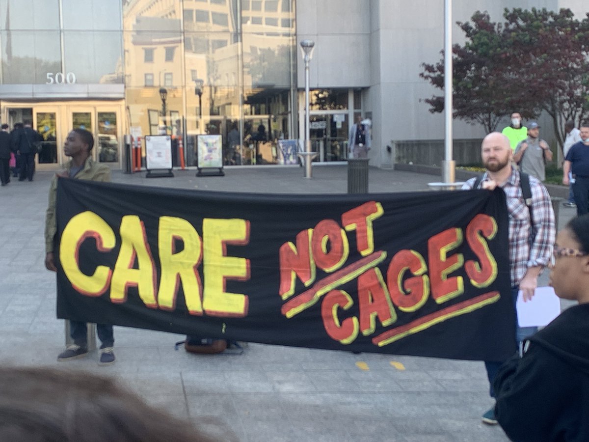 Our people deserve care not cages. #freethemall