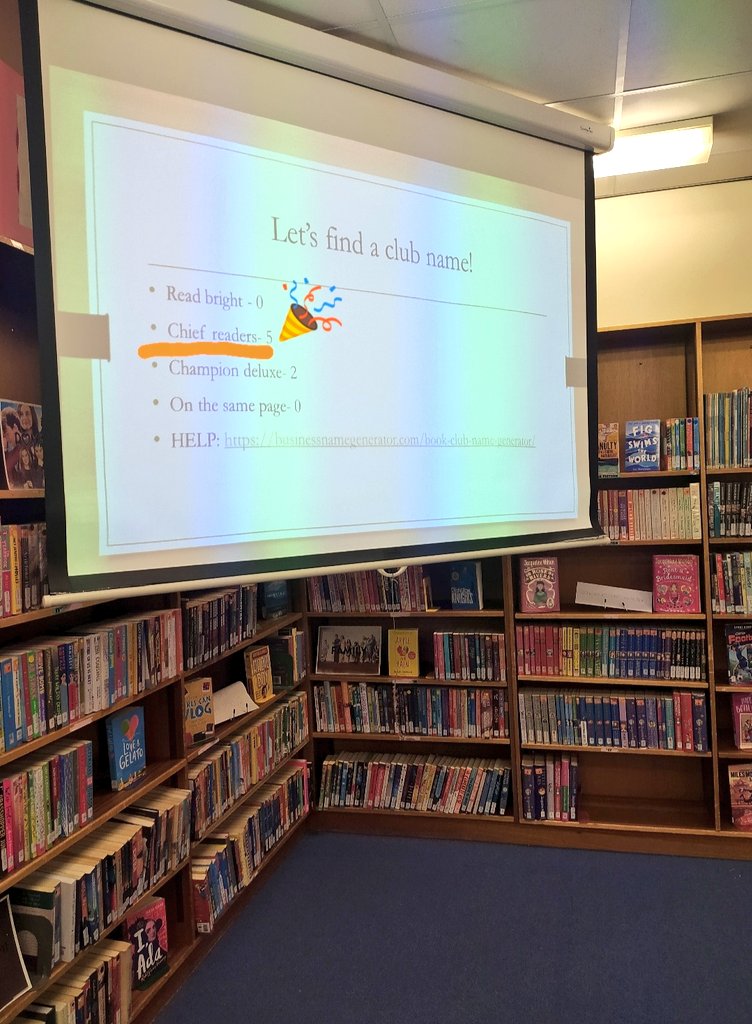 stmungo_library's tweet photo. 🥁And the Wednesday book club name is..."Chief readers"!
They did a great job on finding the library books genres 👏
#bookclub #readingclub #library #clubname #genres #categories https://t.co/dGn3TCFDYk