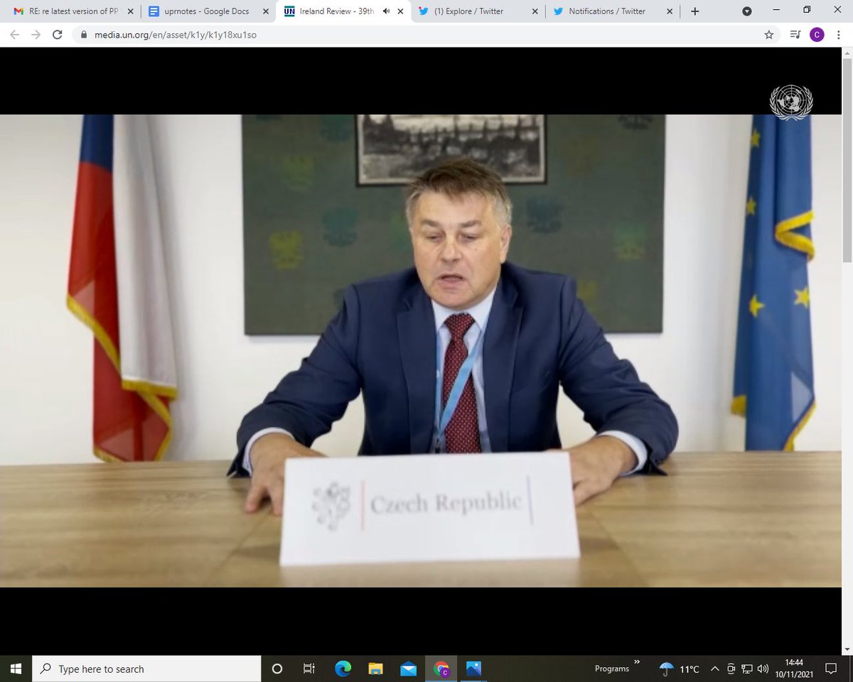 PaveePoint's tweet photo. Czech Republic calls for Ireland to complete National Traveller & Roma Inclusion Strategy to combat discrimination and racism #UPR30 #Ireland #HumanRights https://t.co/PeydlP97M4