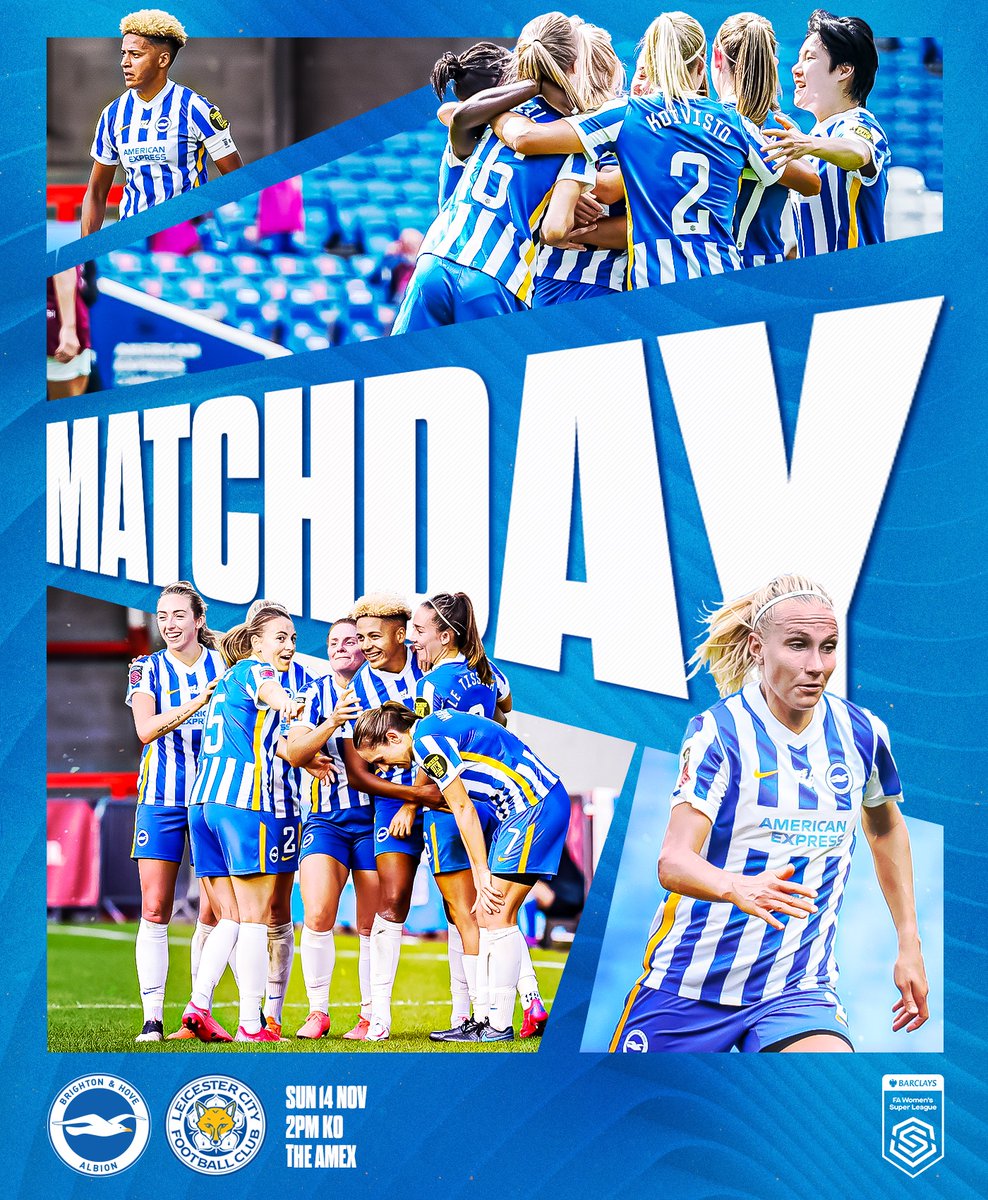 MATCHDAY at the Amex! 👊 Let's go, <a href="/BHAFCWomen/">Brighton & Hove Albion Women</a>! 🔥 #BHAFC
